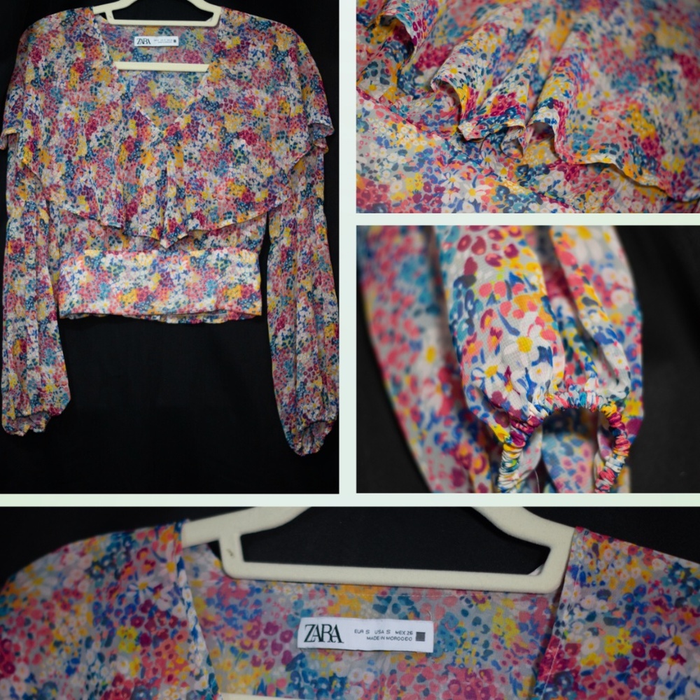 Call it Flower -  ZARA casual/dressy Blouse